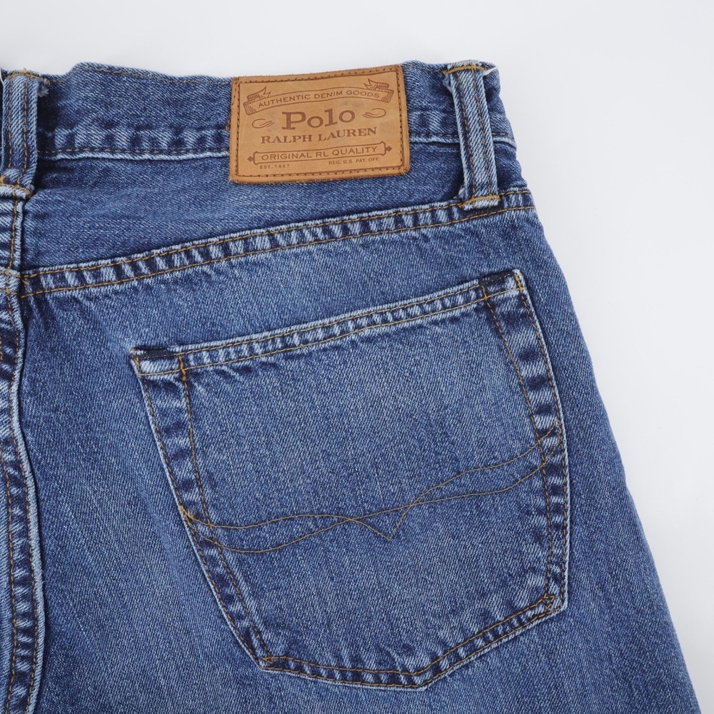 Polo Ralph Lauren Relaxed Straight Leg Jeans Blue Denim Womens 32x28